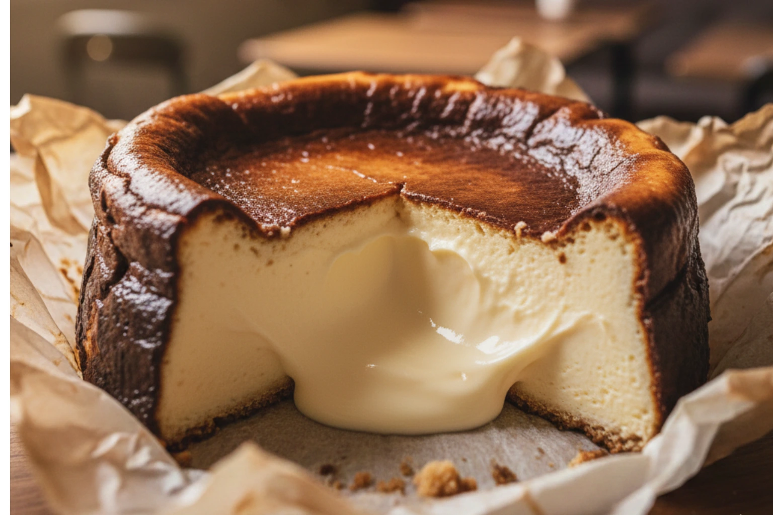 Crispy Burnt Basque Cheesecake Cafe-Style at Home