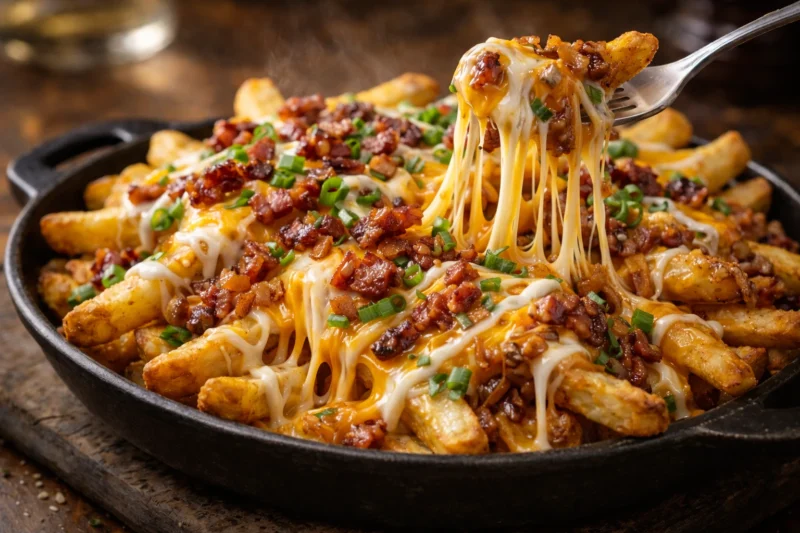 Cheesy Bacon Loaded Fries Easy Game Day Snacks