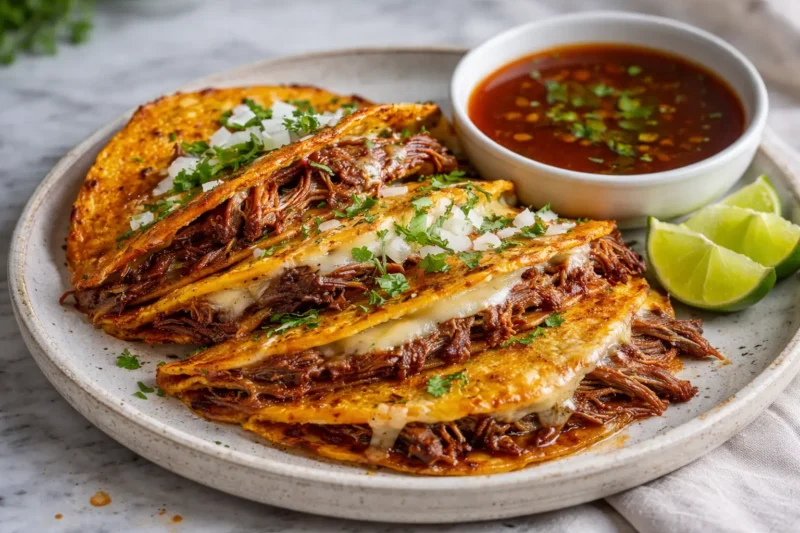 How To Make Crispy & Cheesy Birria Tacos with Consome