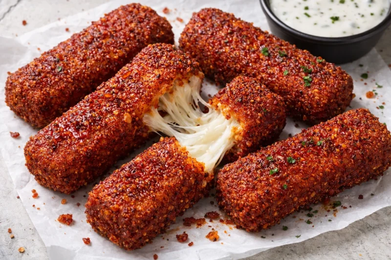 Chili’s-Style Nashville Hot Mozzarella Sticks