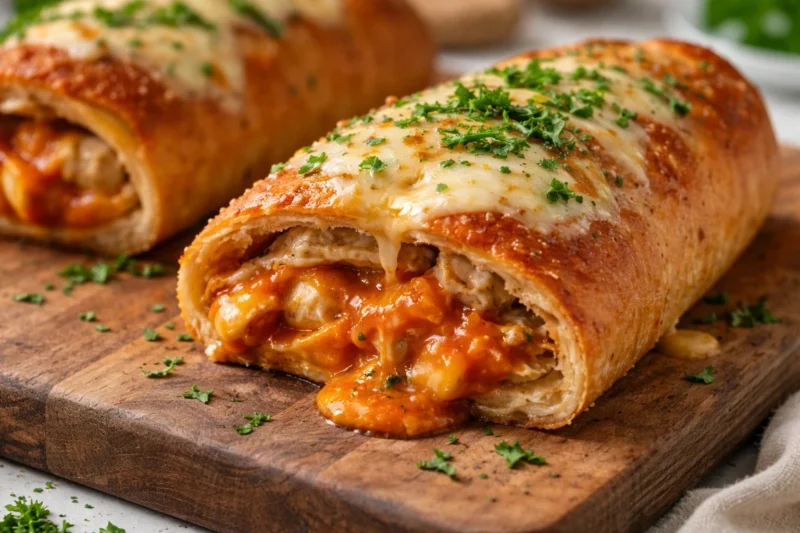 Cheesy Chicken Stromboli High Protein Chicken Dinner