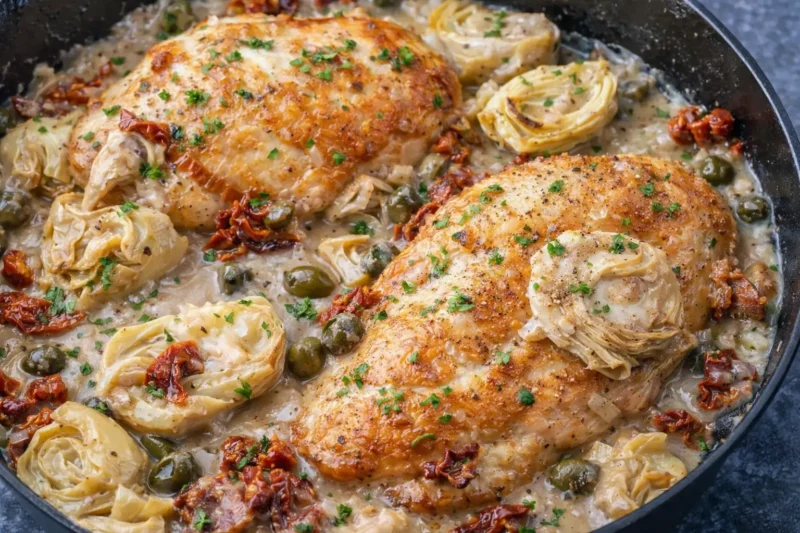 Mediterranean Chicken Skillet Easy High Protein Dinner in 30 Minutes